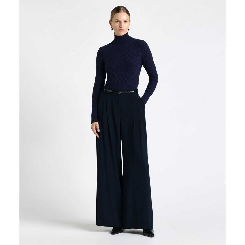Cue Textured Funnel Neck Sweater image number 3